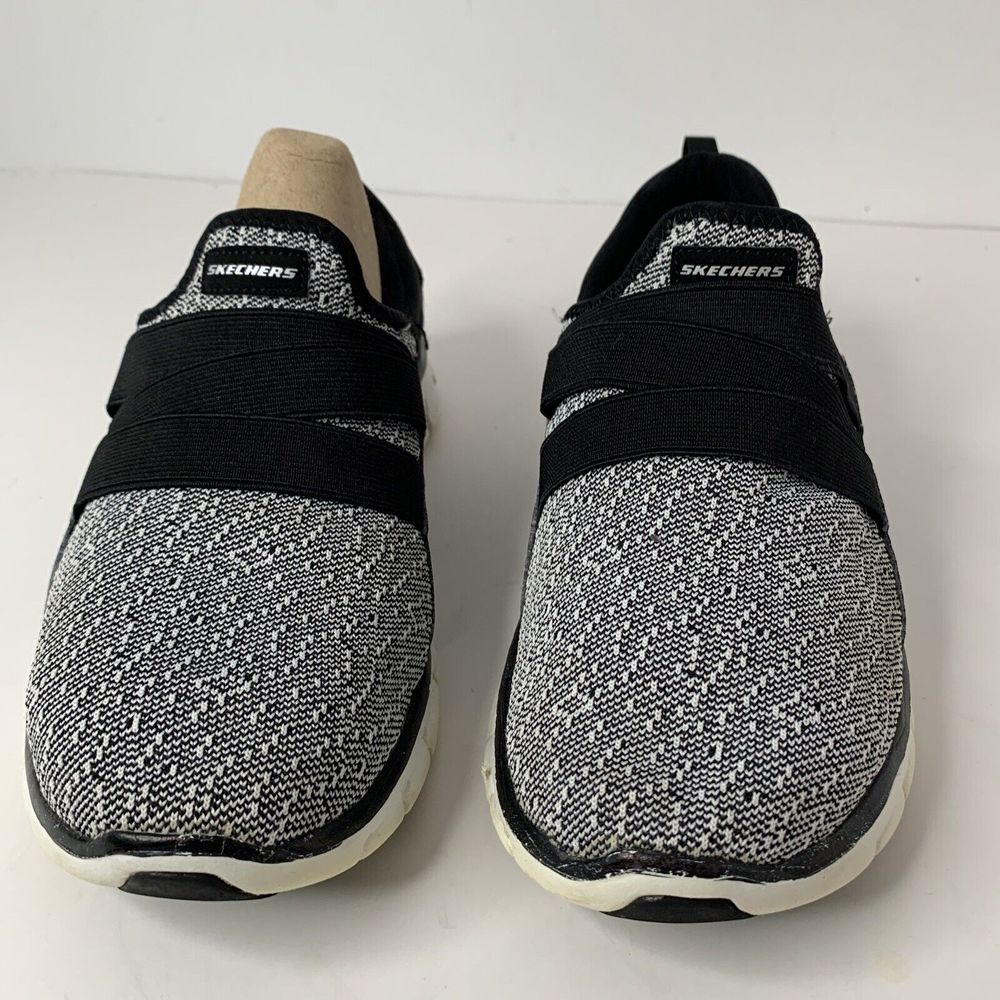 Skechers Womens SN 59841WR Slip On Comfort Athletic Black Sneaker Shoes Size 7.5